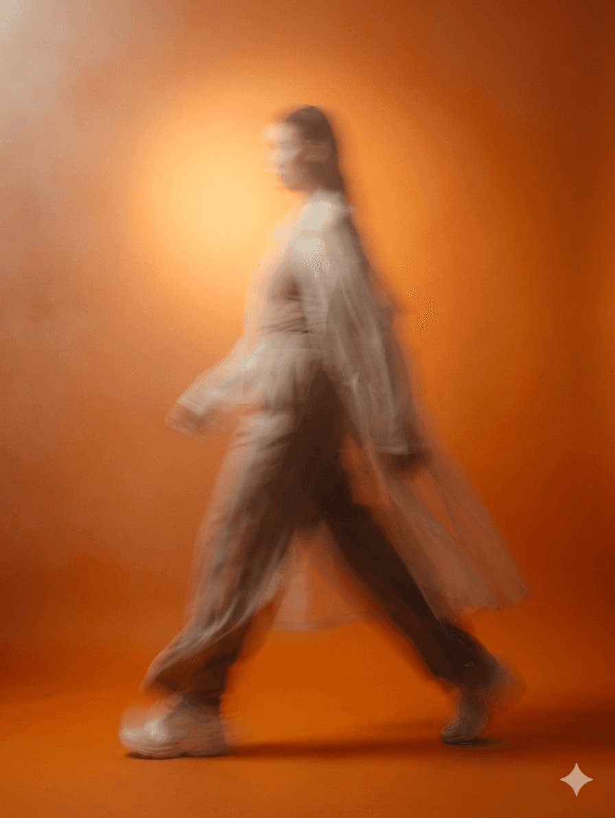walking-model-orange